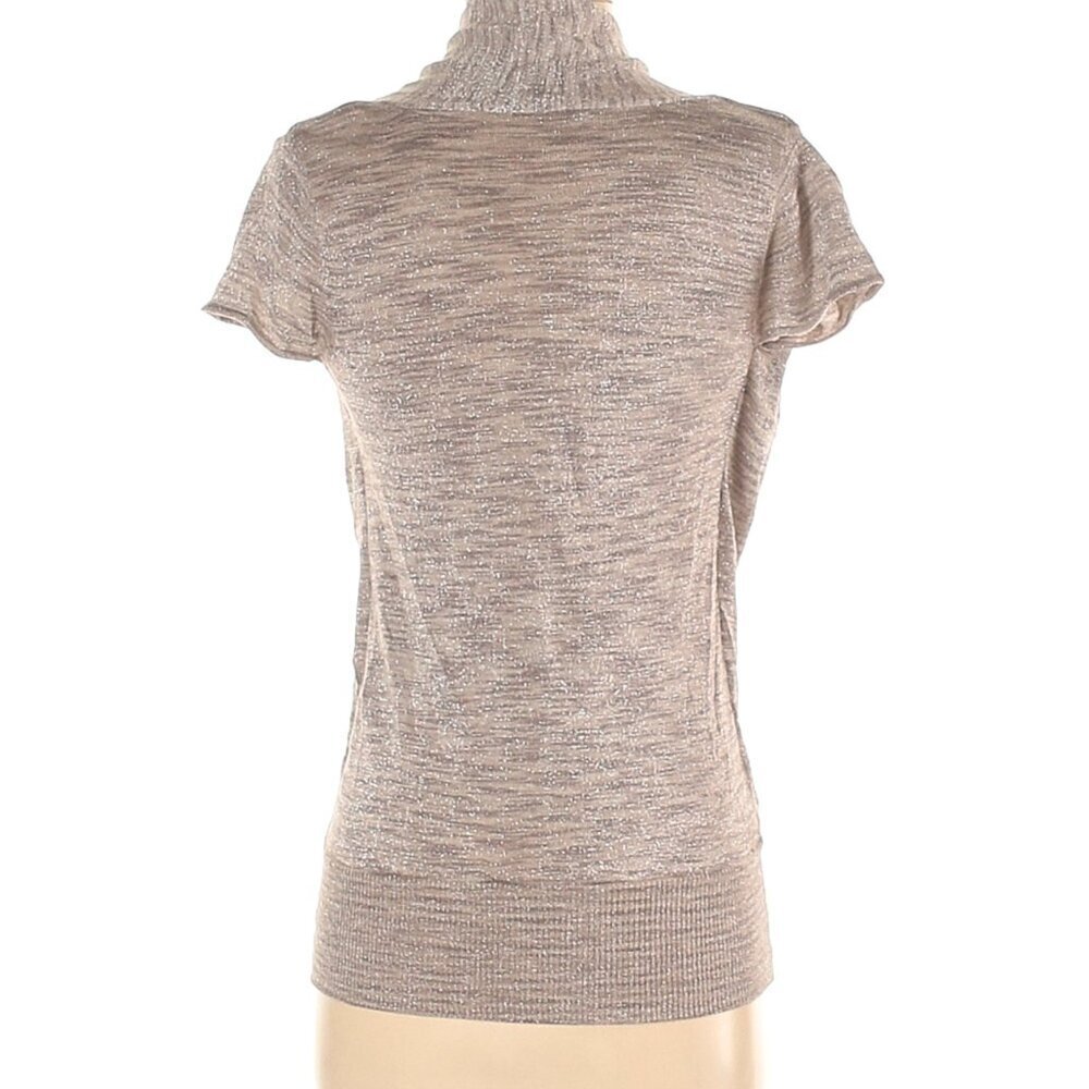 INC International Concepts Size S Pullover Sweater tan metallic - Picture 3 of 3